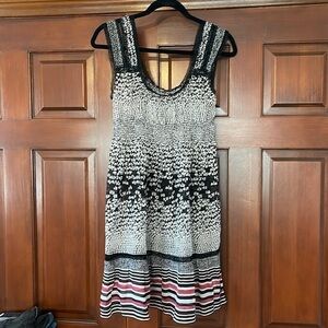 Free people smocked sheer shift dress size 10